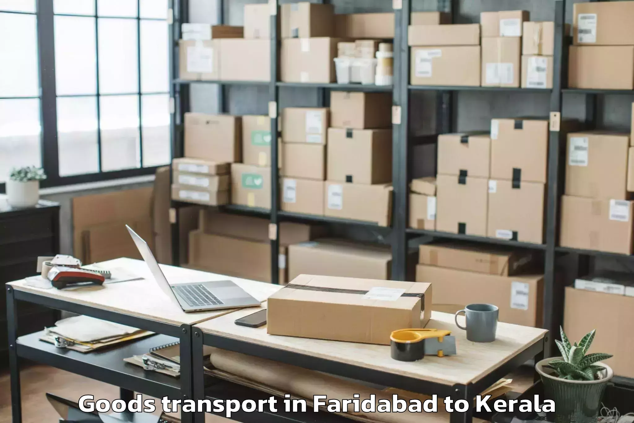 Easy Faridabad to Kadakkavoor Goods Transport Booking